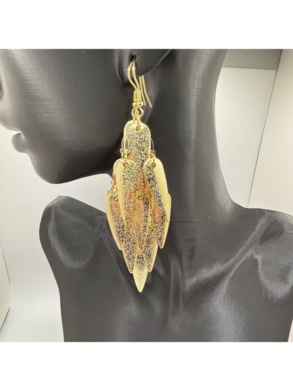 Sparkly Gold Dangle Earrings